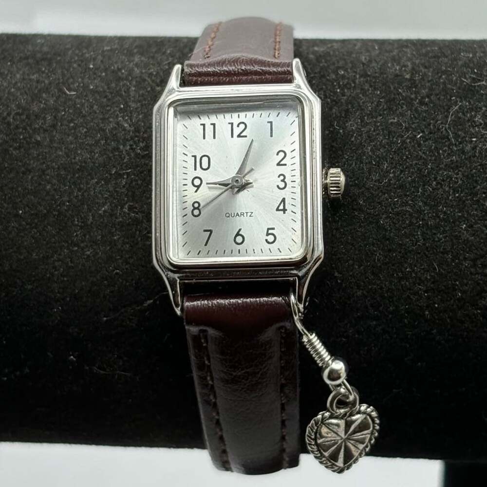 Silver & Brown Watch